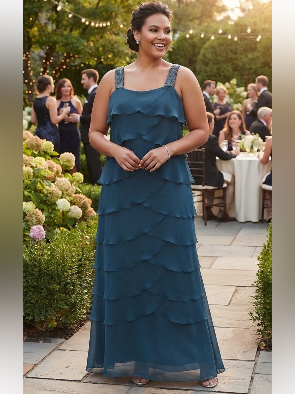 Jean de Lys Layered Maxi Dress 12